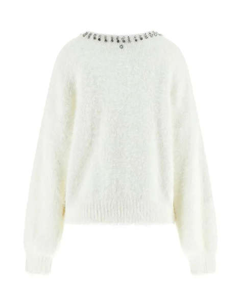 GUESS LS CN ARISA RHINESTONE SWTR PULOVER DE DAMA