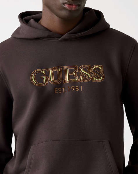 GUESS HOODED BASIC SWEATSHIRT HANORAC DE BARBATI