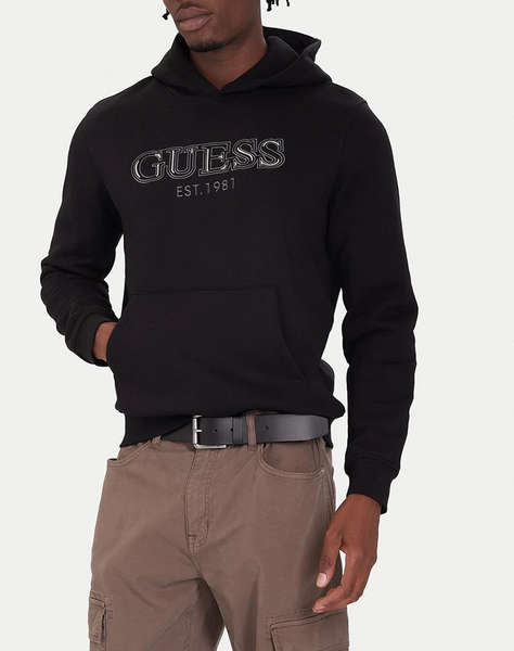 GUESS HOODED BASIC SWEATSHIRT HANORAC DE BARBATI