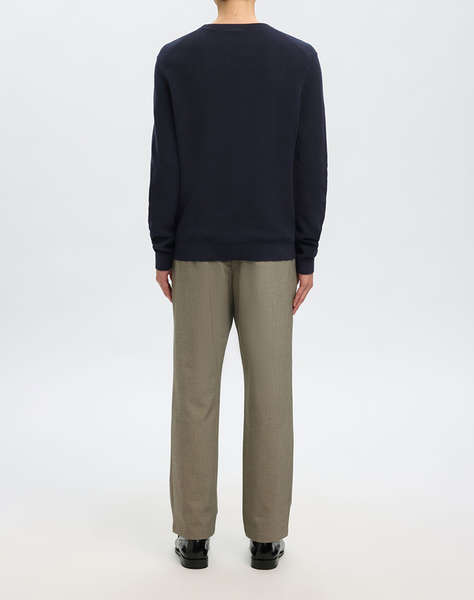 SELECTED SLHROSS LS KNIT STRUCTURE CREW NECK NOOS