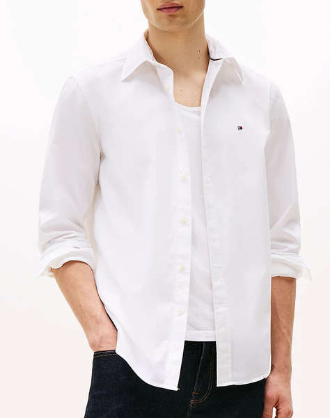 TOMMY HILFIGER CORE FLEX POPLIN SOLID RF SHIRT
