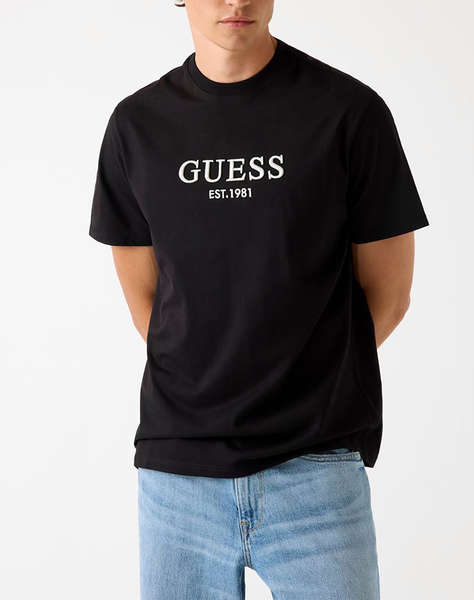 GUESS CN SS EMBROIDERY LOGO TEE BLUZA DE BARBATI