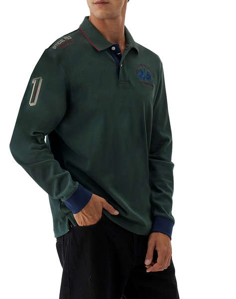 LAMARTINA BLUZA POLO MM MAN L/S POLO HEAVY JERSEY