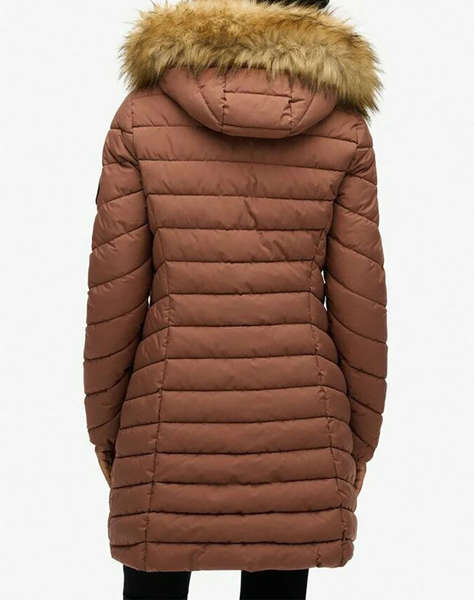 SUPERDRY D2 OVIN FUJI FAUX FUR HOOD MID LENGTH GEACA DE DAMA