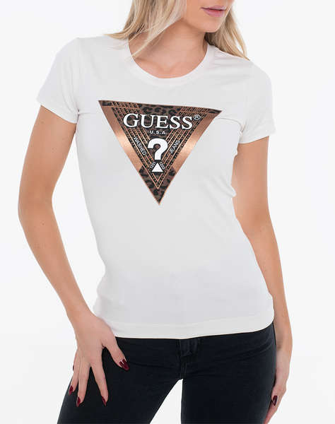 GUESS SS CN LEO TRIANGLE TEE BLUZA DE DAMA