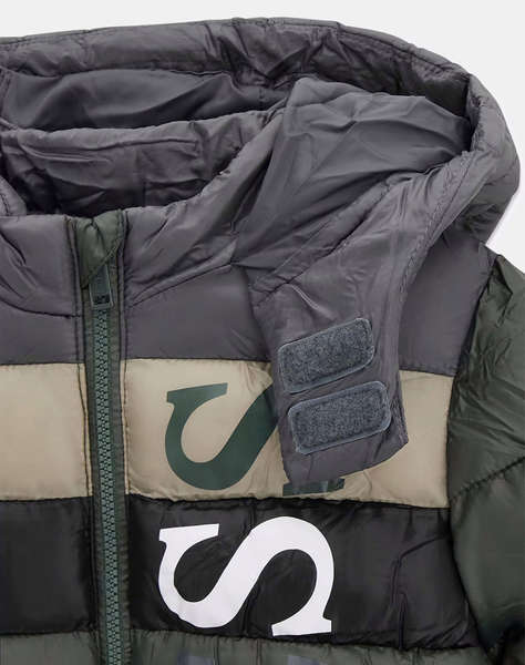 GUESS HOODED PADDED LS PUFFER W/ZIP GEACA DE COPII BOY