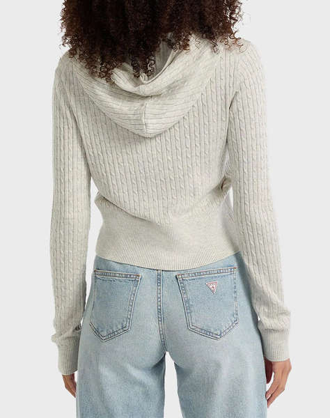 GUESS JEANS GJ LS CABLE HOODIE CARDI TRICOTAT DE DAMA