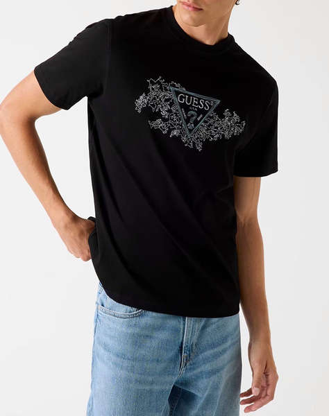 GUESS CN SS EMBROIDERY TRIANGLE TEE BLUZA DE BARBATI