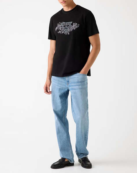 GUESS CN SS EMBROIDERY TRIANGLE TEE BLUZA DE BARBATI