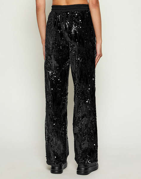 GUESS SEQUINS WIDE LEG PANTS PANTALONI DE DAMA