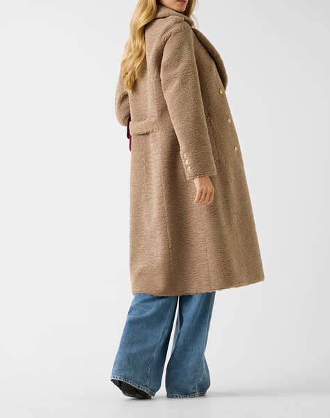 GUESS LAILA FAUX FUR BONDED COAT DE DAMA