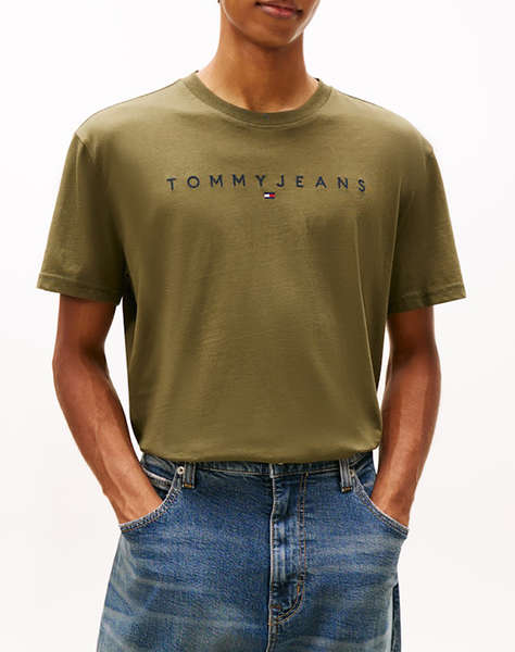 TOMMY JEANS TJM REG LINEAR LOGO TEE EXT