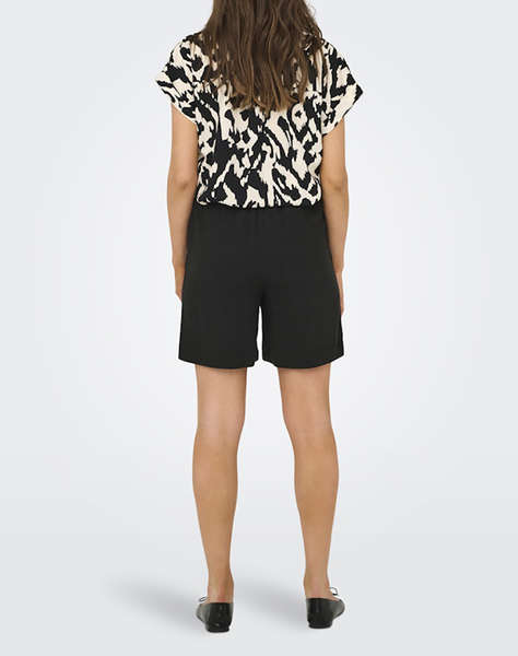 ONLY ONLSIESTA MW PULL-UP LIN BL SHORTS NOOS