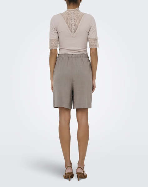 ONLY ONLSIESTA MW PULL-UP LIN BL SHORTS NOOS