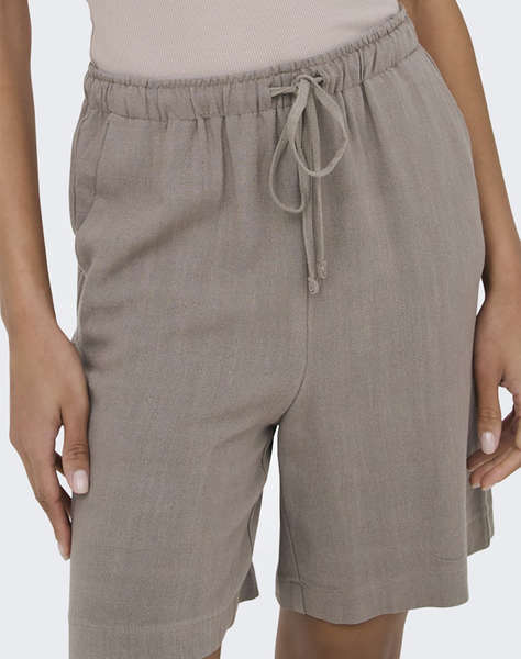 ONLY ONLSIESTA MW PULL-UP LIN BL SHORTS NOOS