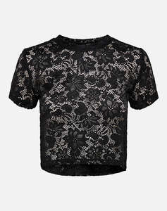 ONLY ONLALBA S/S CROPPED TOP JRS