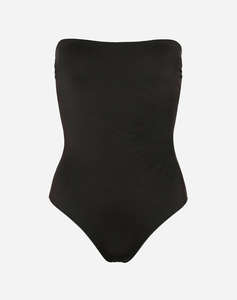 SUN OF A BEACH JUST BLACK BANDEAU COSTUM DE BAIE INTREG DE DAMA