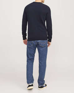 JACK&JONES JJEGLOBE KNIT CREW NECK NOOS