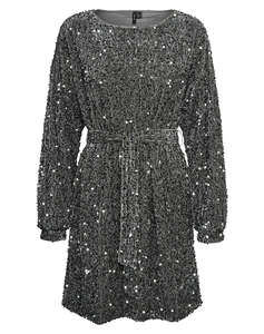 VERO MODA VMBELLA LS BOATNECK SHORT DRESS JRS