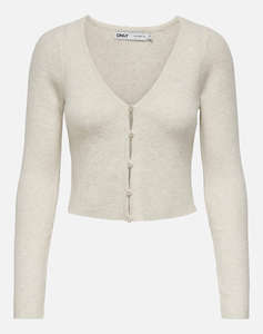 ONLY ONLRICA LIFE LS VNECK PEARL CARDIGAN KNT