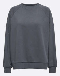ONLY ONLKIARA L/S O-NECK OVERSIZE STUDS SWT