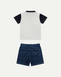 GUESS SET SS T-SHIRT+KNITDENIM SHORT SET DE COPII BOY