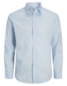 JACK&JONES JREBGAVIN SOLID SHIRT LS NOOS