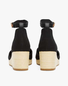 TOMMY HILFIGER FLAG CLOSED TOE MID WEDGE ESPAD