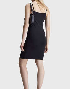 CALVIN KLEIN JEANS MONOLOGO STRAPPY DRESS