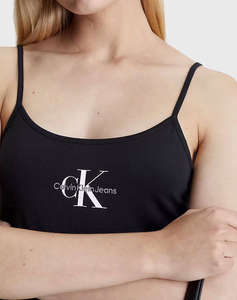 CALVIN KLEIN JEANS MONOLOGO STRAPPY DRESS