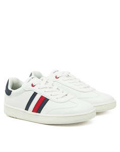 TOMMY HILFIGER STRIPE LOW CUT LACE-UP SNEAKER