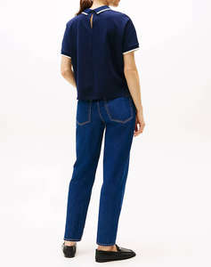 TOMMY HILFIGER SCRIPT CREW-NK POLO SS