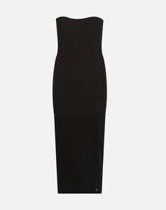 CALVIN KLEIN JEANS WOVEN LABEL RIB SLEEVELESS DRESS