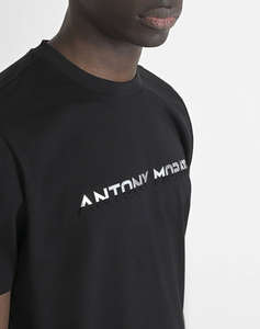 ANTONY MORATO MMKS02478FA100240 MIN OF 6 T-SHIRT REGULAR FIT IN JERSEY COTTON FABRIC WITH FLOCK MATT PLASTIC AND SPONGE LOGO PRINT BLUZA DE BARBATI