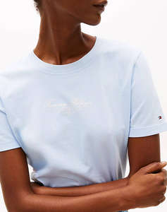 TOMMY HILFIGER REG SCRIPT C-NK TEE SS