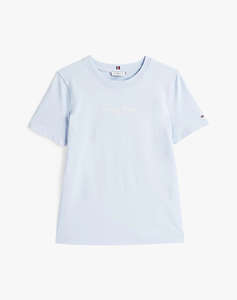 TOMMY HILFIGER REG SCRIPT C-NK TEE SS