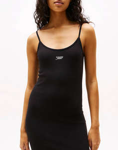 TOMMY JEANS TJW SCRIPT STRAP MIDI DRESS EXT