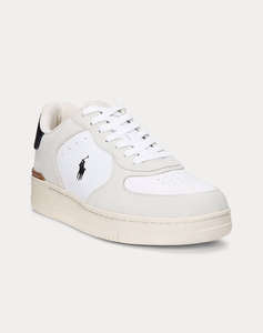 RALPH LAUREN NUBUCK/LEATHER-MASTERS CRT-SK-LTL