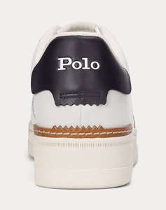 RALPH LAUREN NUBUCK/LEATHER-MASTERS CRT-SK-LTL