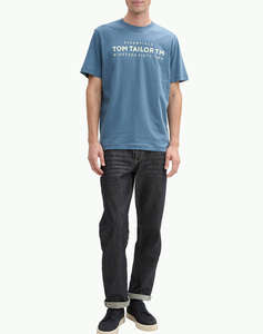TOM TAILOR T-SHIRT WITH PRINT BLUZA DE BARBATI