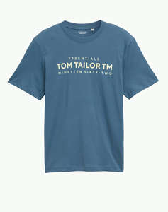 TOM TAILOR T-SHIRT WITH PRINT BLUZA DE BARBATI