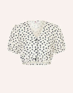 TOMMY JEANS TJW CRP AOP SS BLOUSE