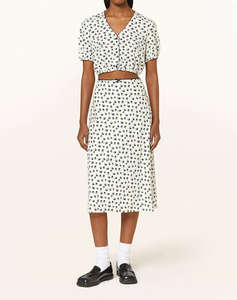 TOMMY JEANS TJW CRP AOP SS BLOUSE
