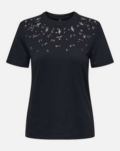 ONLY ONLPARKER S/S O-NECK BLING TOP BOX JRS