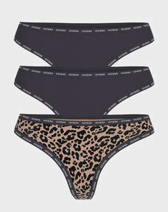 GUESS 3PACK PRINTED BASIC THONG LENJERIE INTIMA DE DAMA