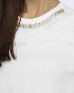 ONLY ONLPARKER S/S O-NECK BLING TOP BOX JRS
