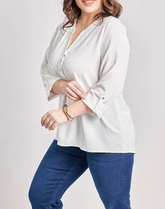 PARABITA Bluza washed cu nasturi