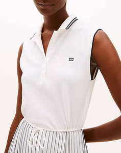 TOMMY HILFIGER SPORTY PLEATED POLO DRESS NS