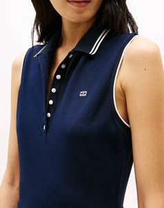TOMMY HILFIGER SPORTY PLEATED POLO DRESS NS