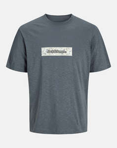 JACK&JONES JORSPLIT AOP BRANDING TEE SS CREW JNR